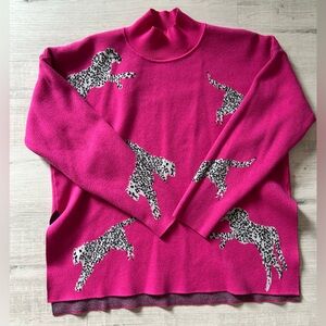 Quick Decisions Hot Pink Cheetah Sweater | Mint Julep Boutique | XL
